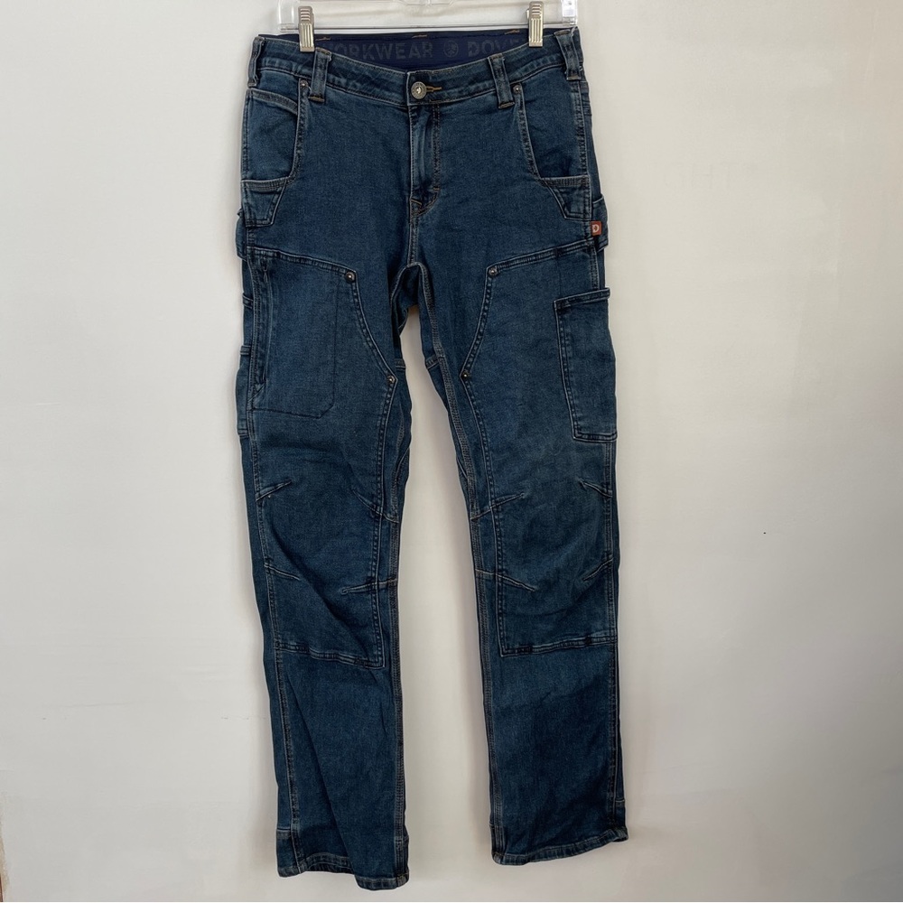 Britt X Pant 10x34 Power Hemp Indigo - double knee women’s work pant jeans